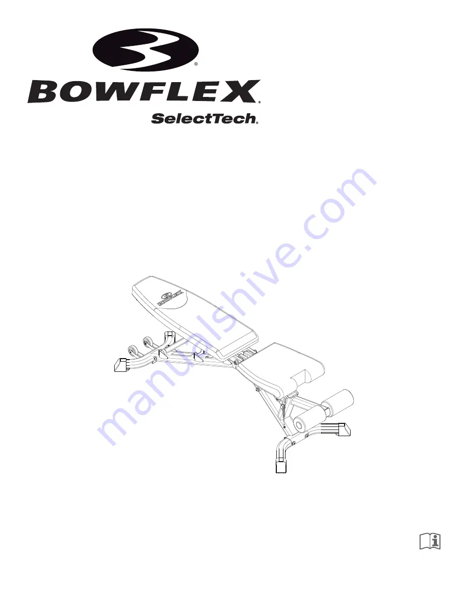 Bowflex SelectTech 3.1 Bench Owner'S Manual Download Page 1