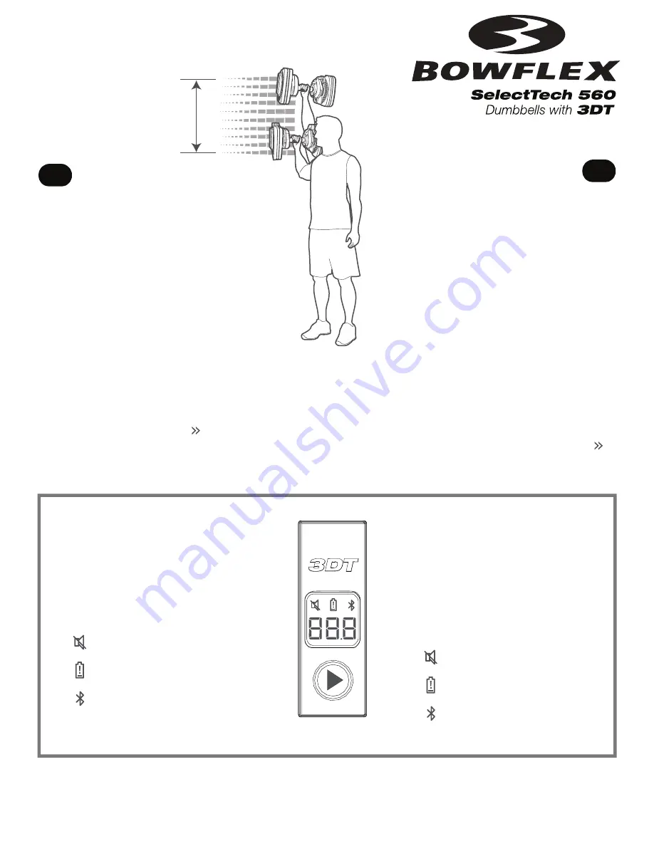 Bowflex SelectTech 56O Quick Start Manual Download Page 1