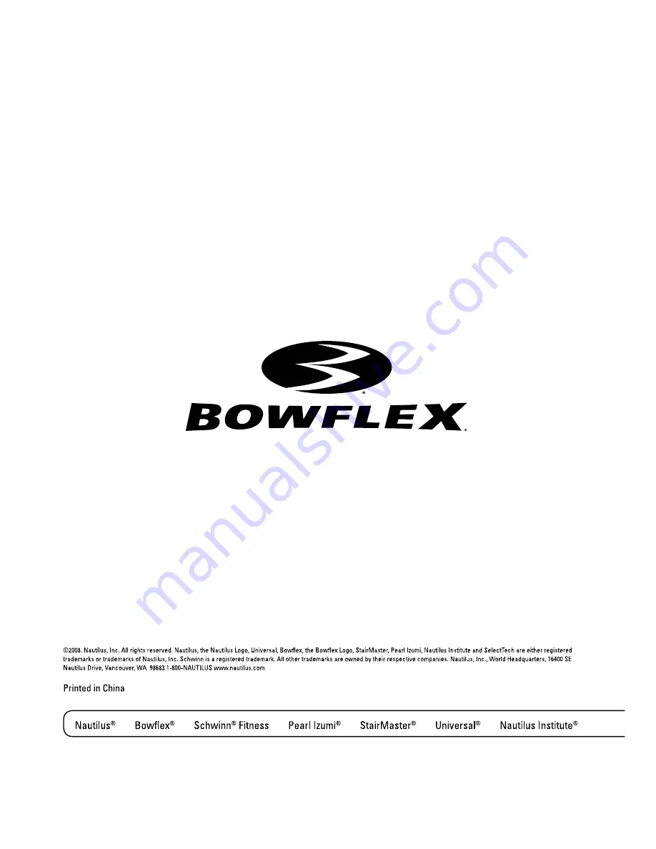 Bowflex SelectTech BD552 Owner'S Manual Download Page 36