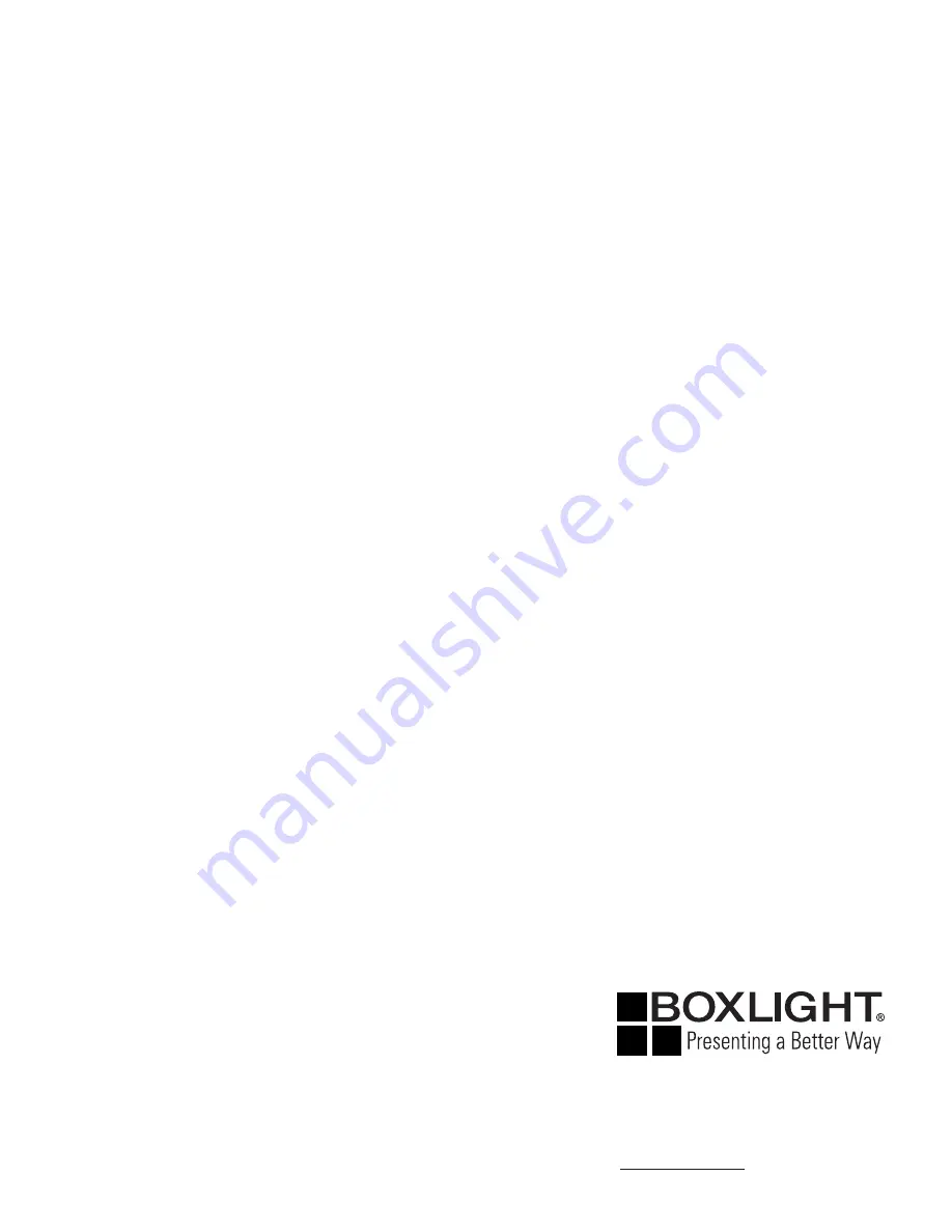 BOXLIGHT CP-16t Service Manual Download Page 84