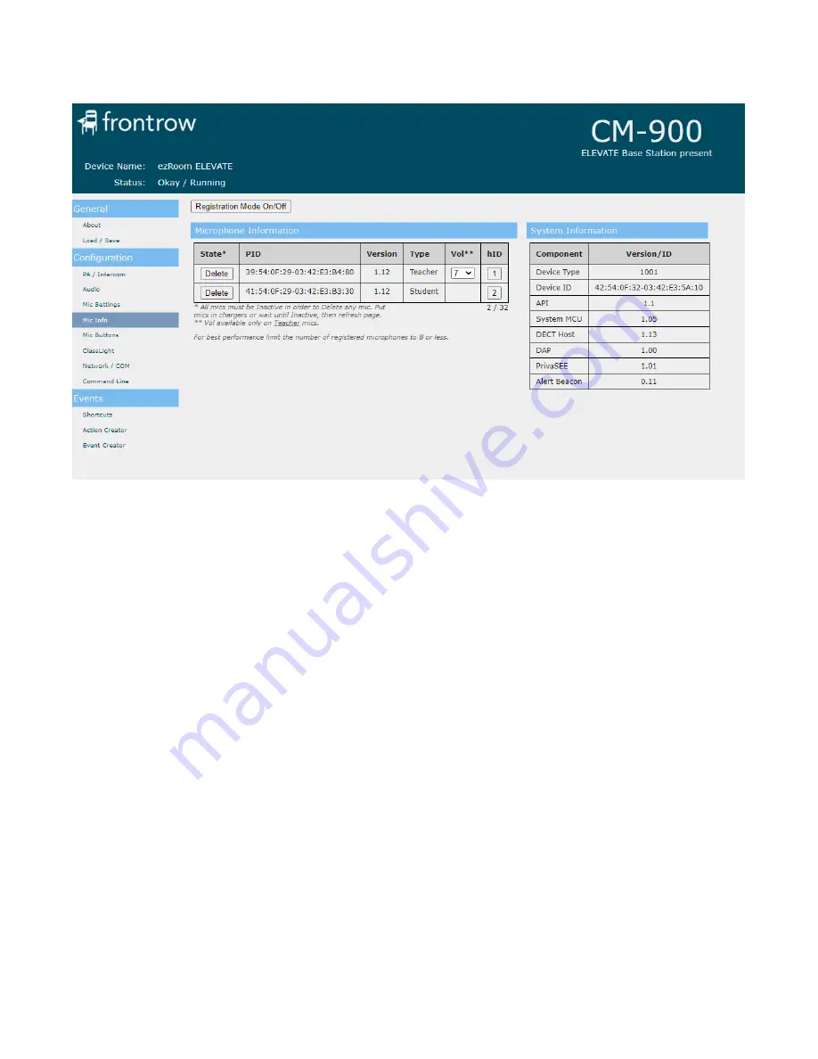 BOXLIGHT frontrow ezRoom Installation & Setup Manual Download Page 20