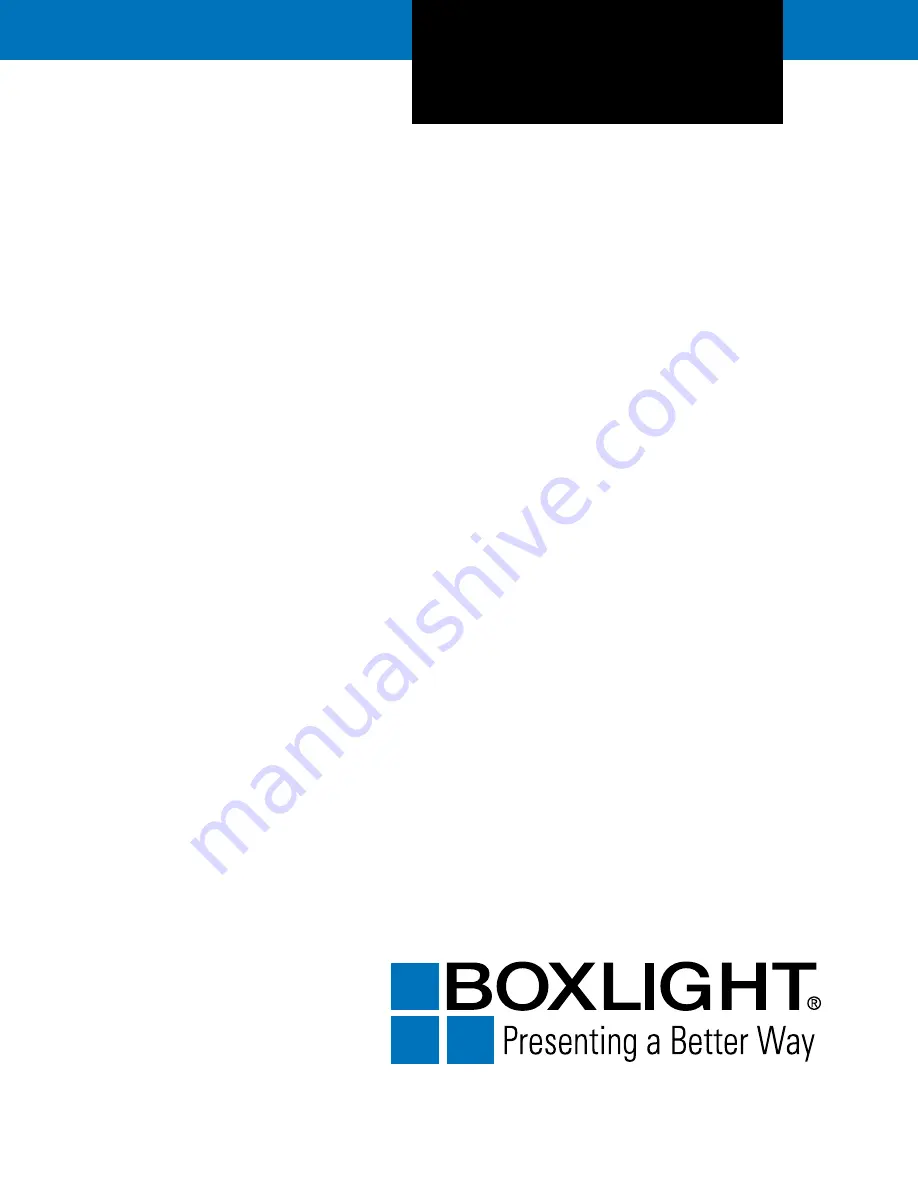 BOXLIGHT MP-25t User Manual Download Page 1