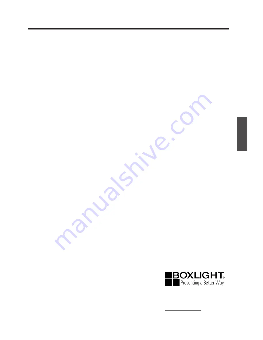 BOXLIGHT MP-650i User Manual Download Page 107