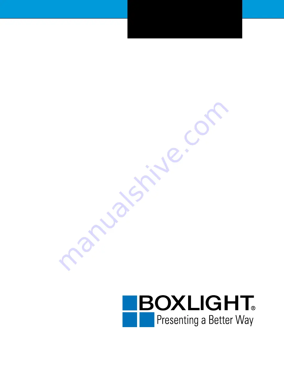 BOXLIGHT XP-5t User Manual Download Page 1