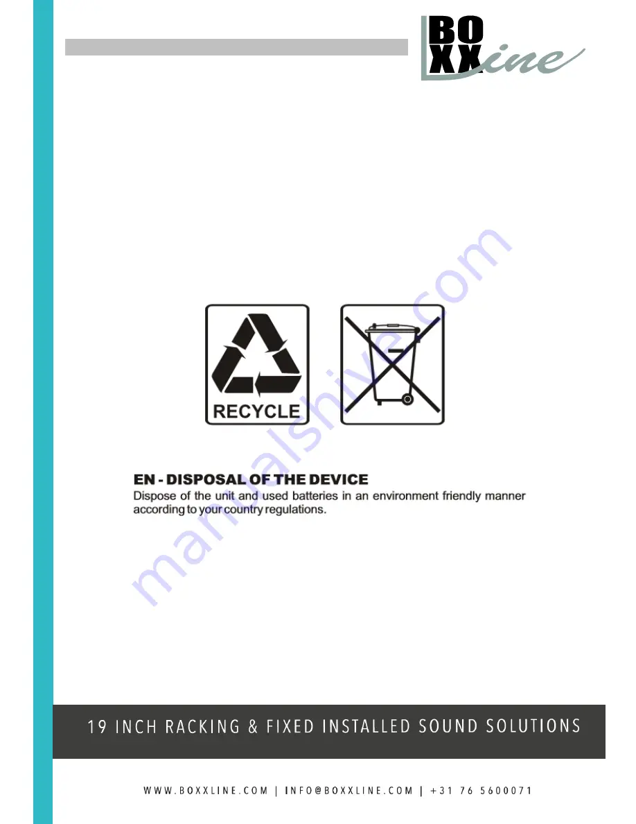 Boxxline BDA-1100 Manual Download Page 2