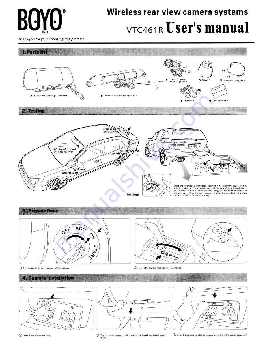 Boyo VTC461 R User Manual Download Page 1