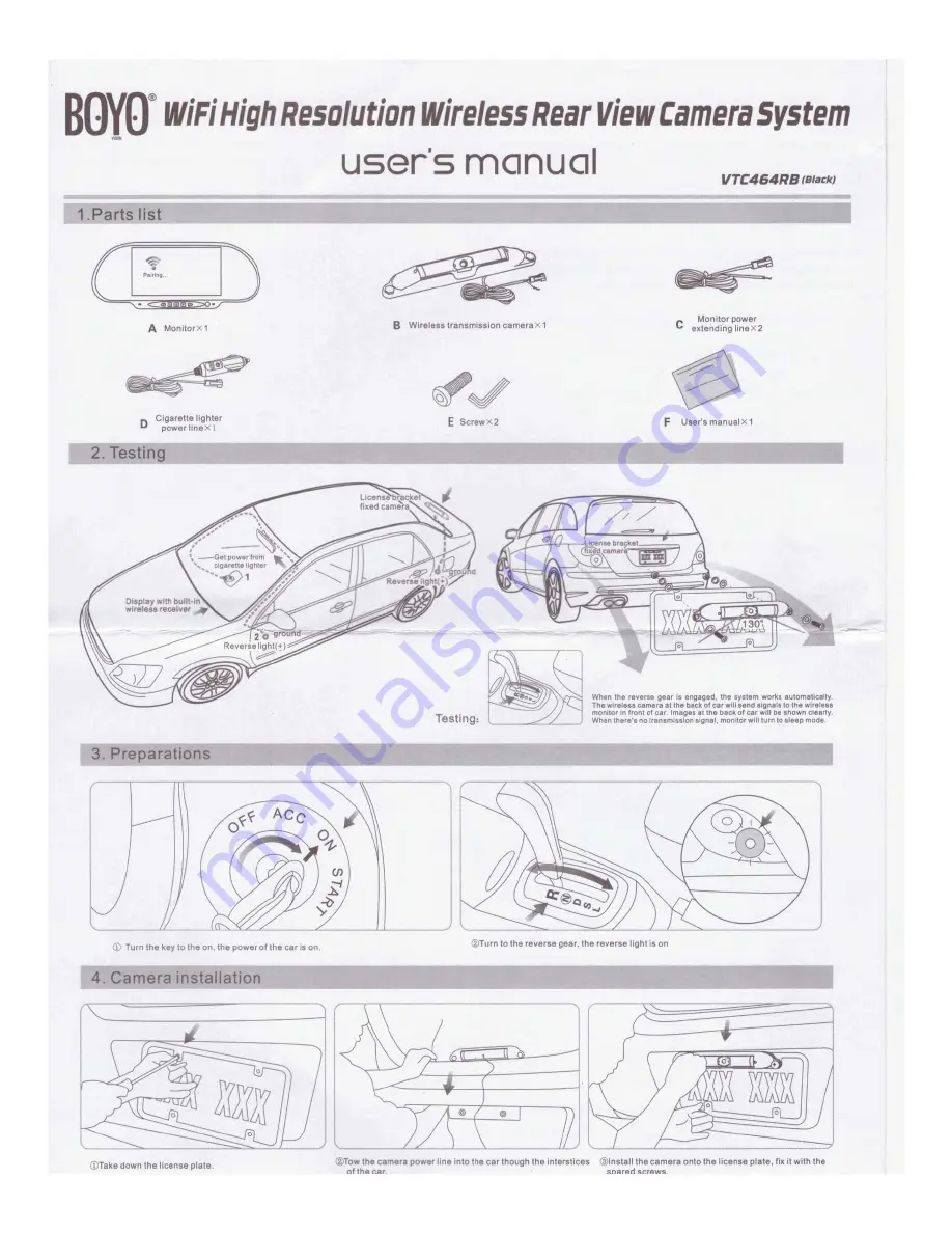 Boyo VTC464RB User Manual Download Page 1