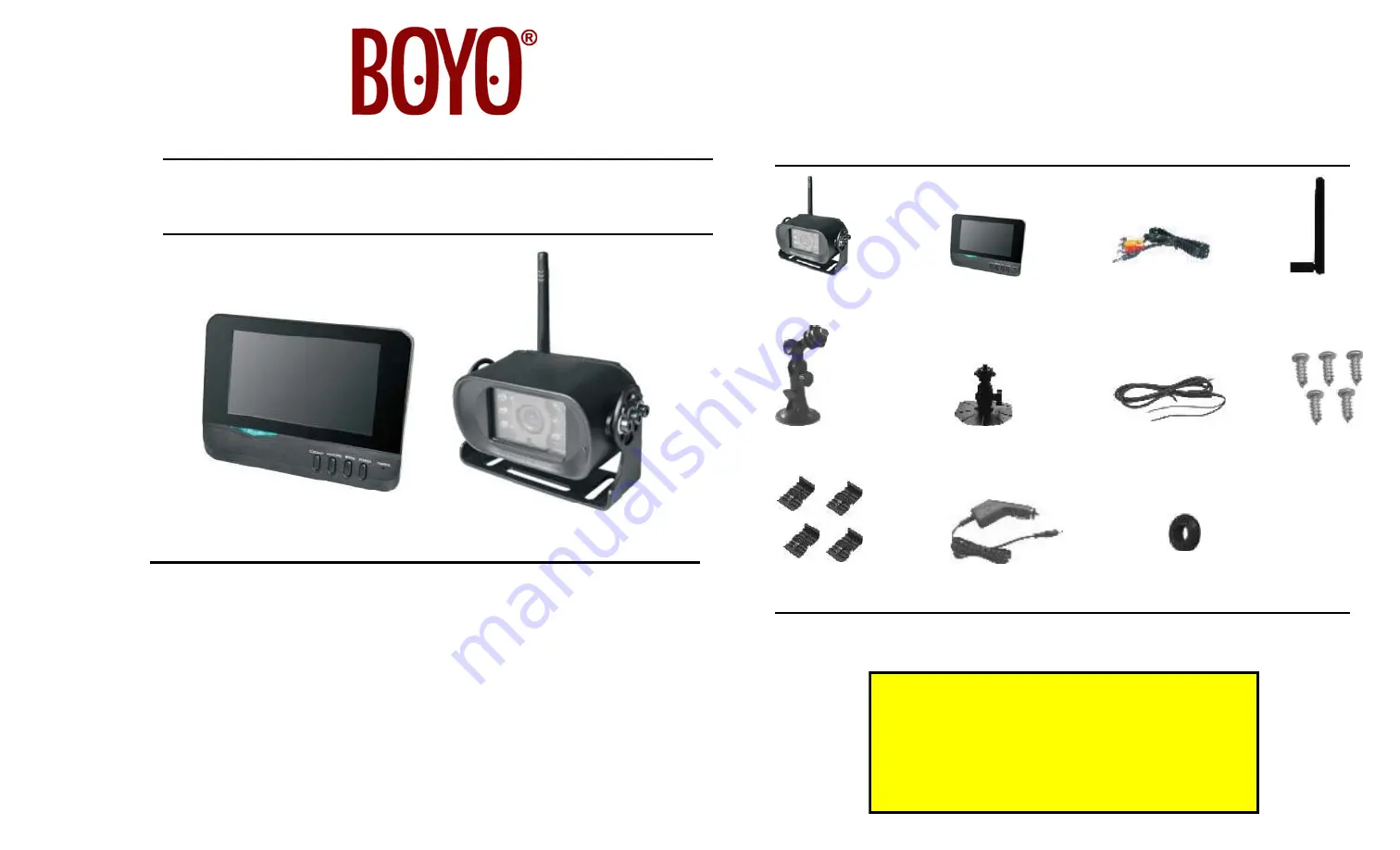 Boyo VTC700R User Manual Download Page 1