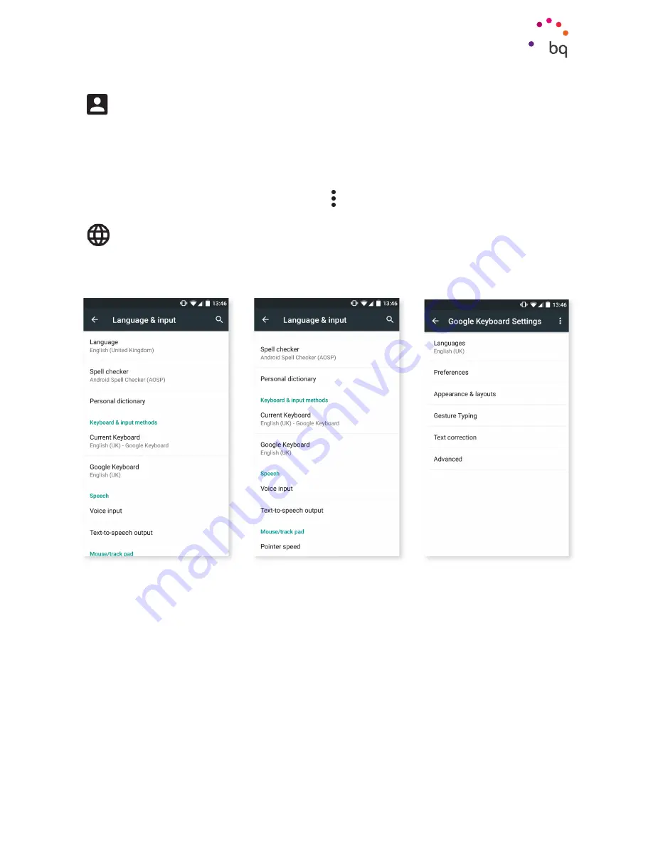 bq Aquaris X5 User Manual Download Page 44