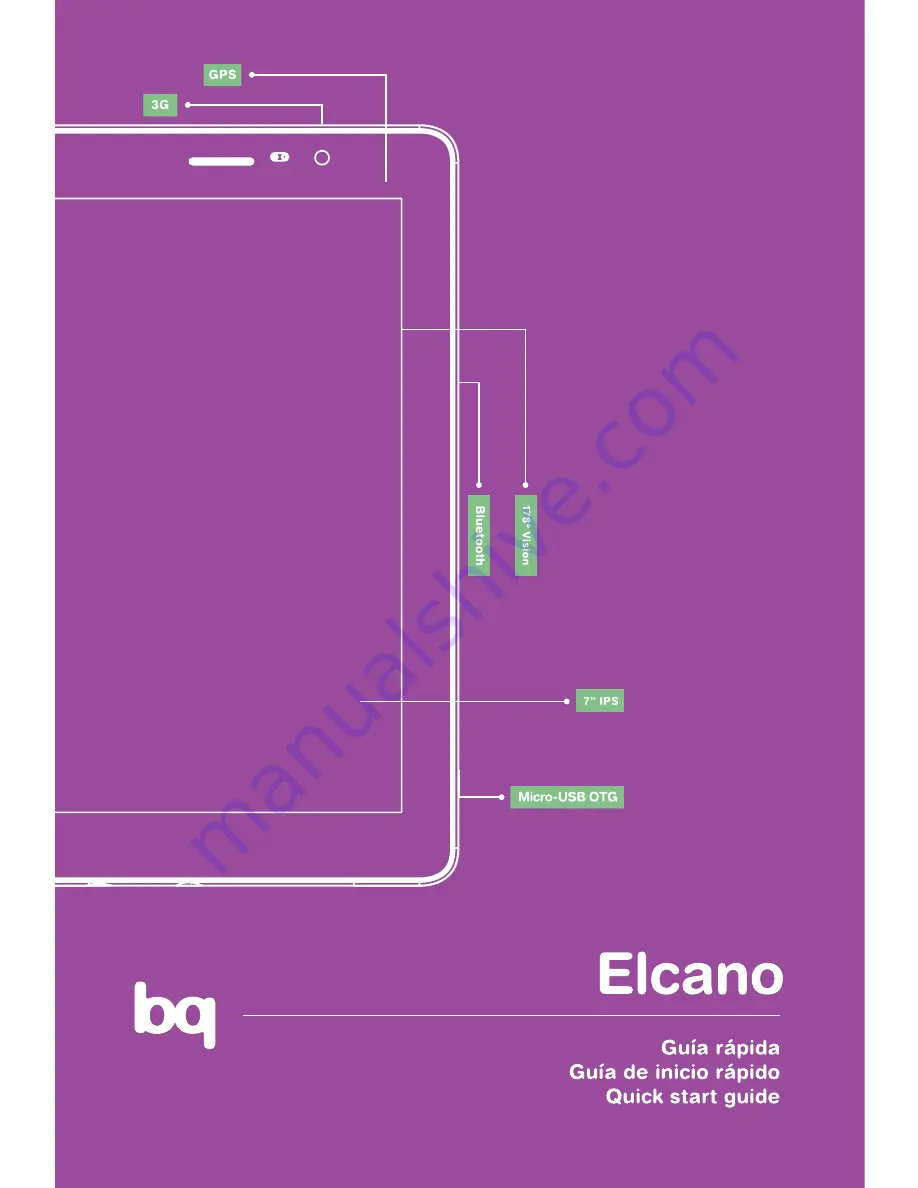 bq Elcano Quick Start Manual Download Page 1