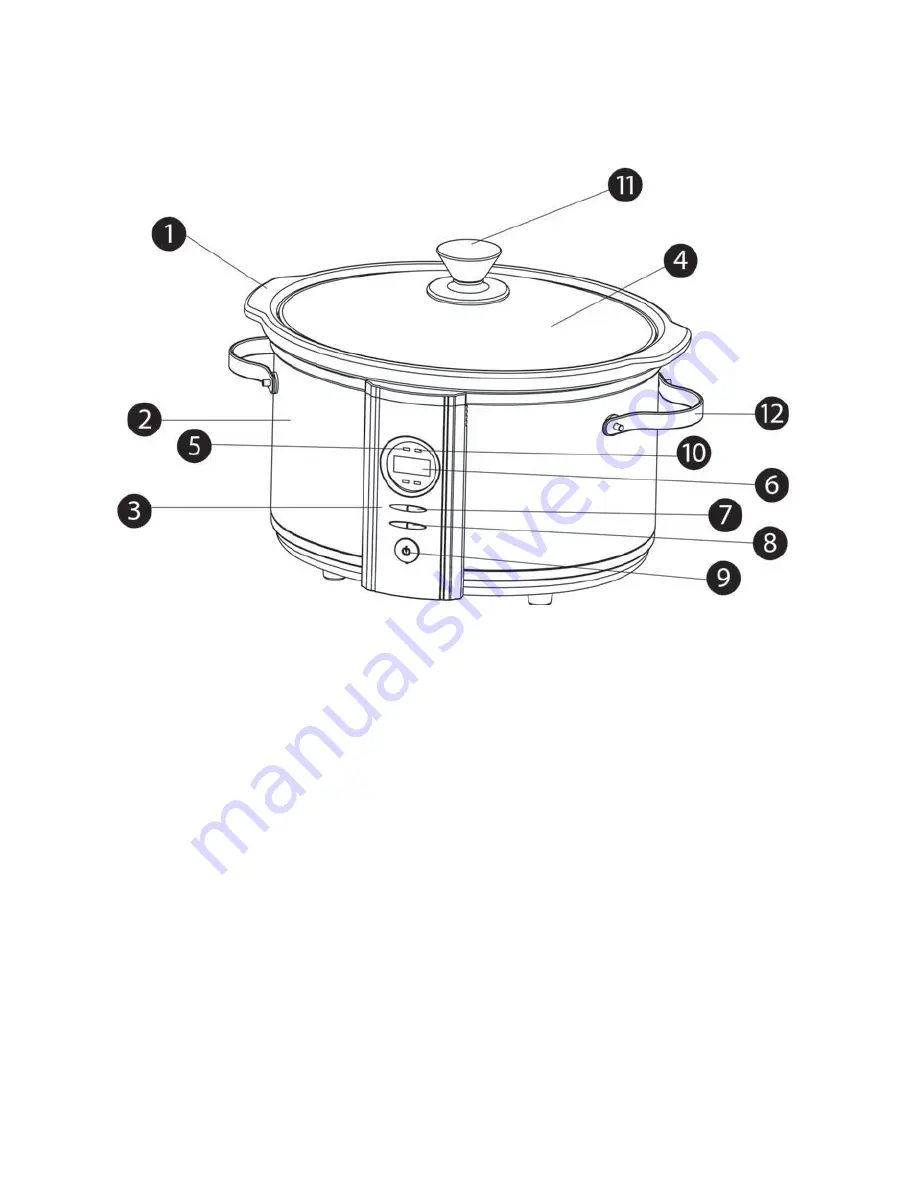 Brabantia 6.5L DIGITAL STAINLESS STEEL SLOW COOKER Instruction Manual Download Page 5