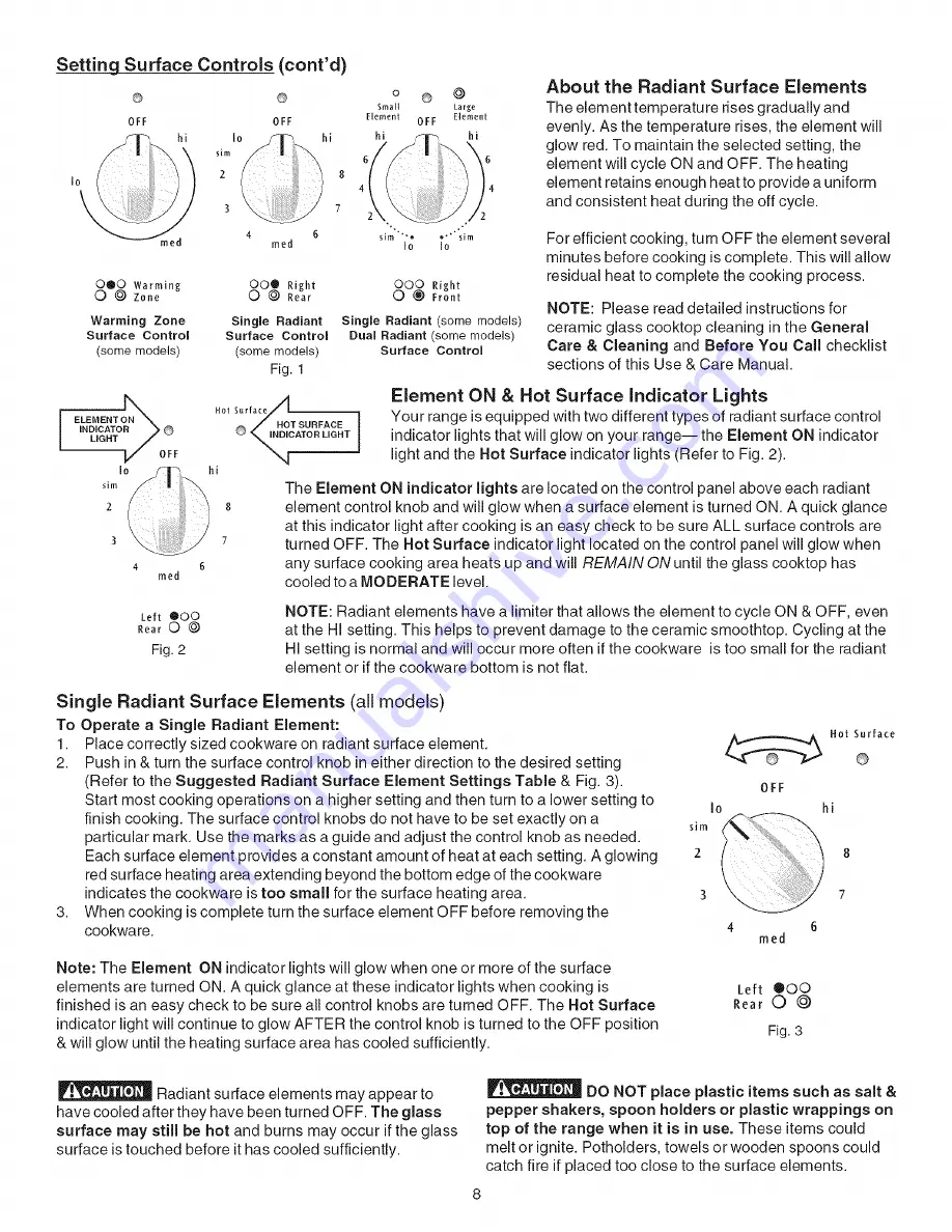 Brada Appliances BRADA CREF366FCB Use & Care Manual Download Page 8