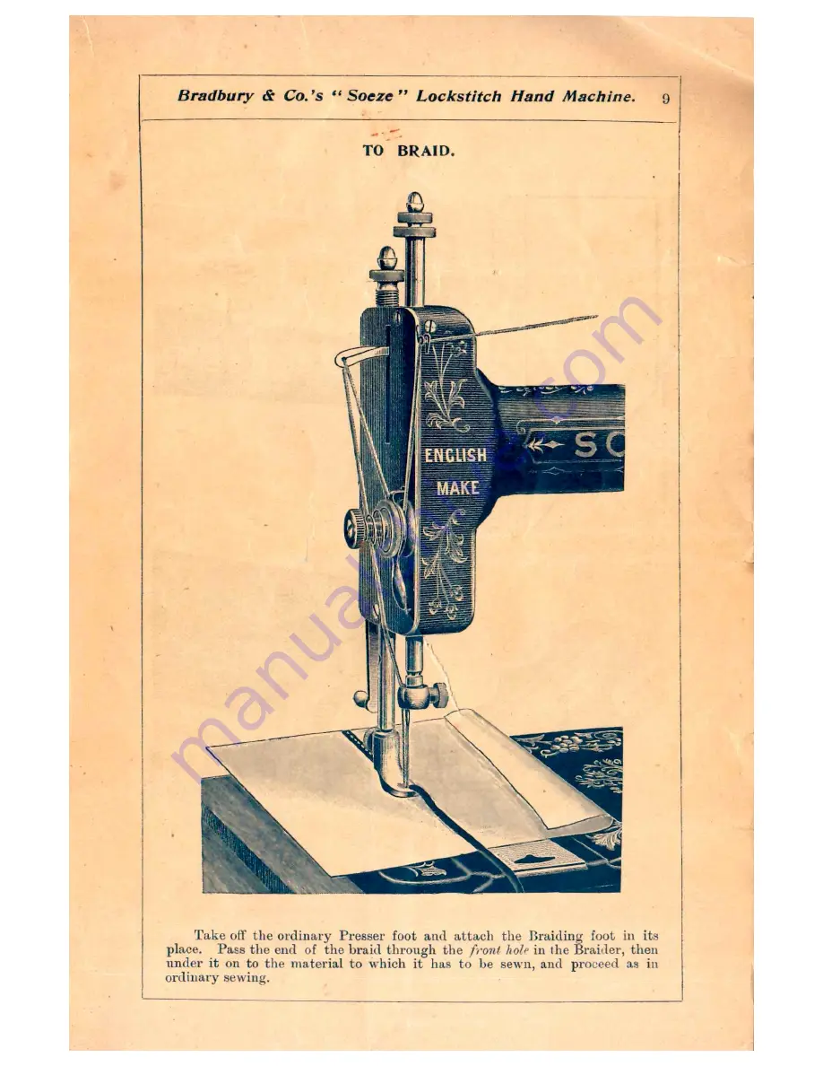 Bradbury & Co Soeze Directions And Suggestions For Operating Download Page 9