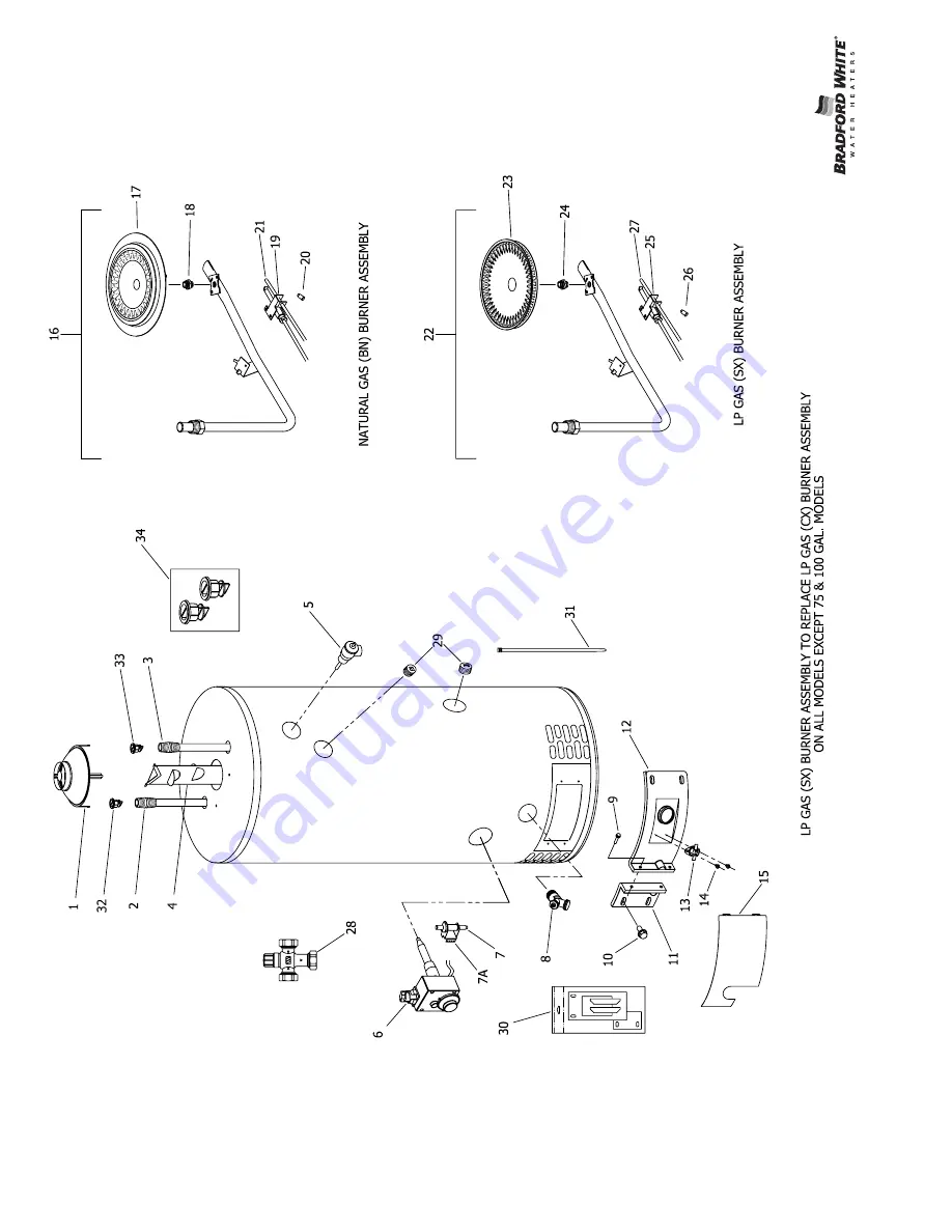 Bradford White 50T65 Скачать руководство пользователя страница 2