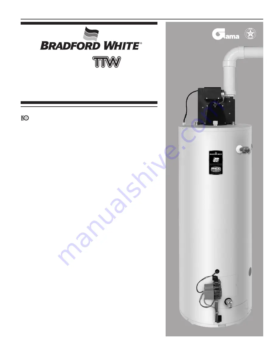 Bradford White CombiCor TTW Скачать руководство пользователя страница 1