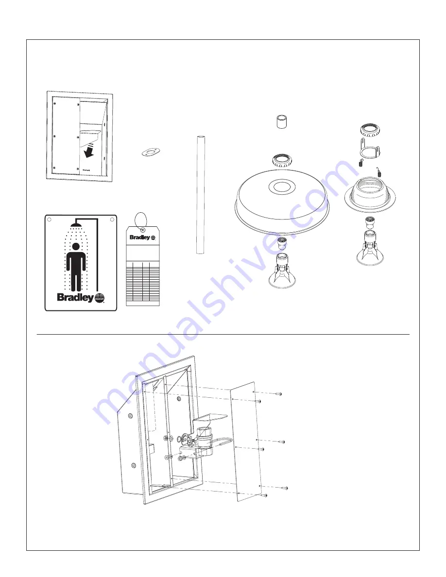 Bradley S19-125BF Installation Manual Download Page 3