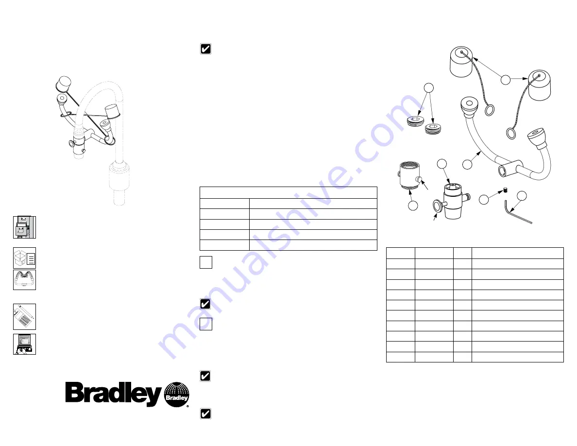 Bradley S19-200B Installation Instructions Download Page 2