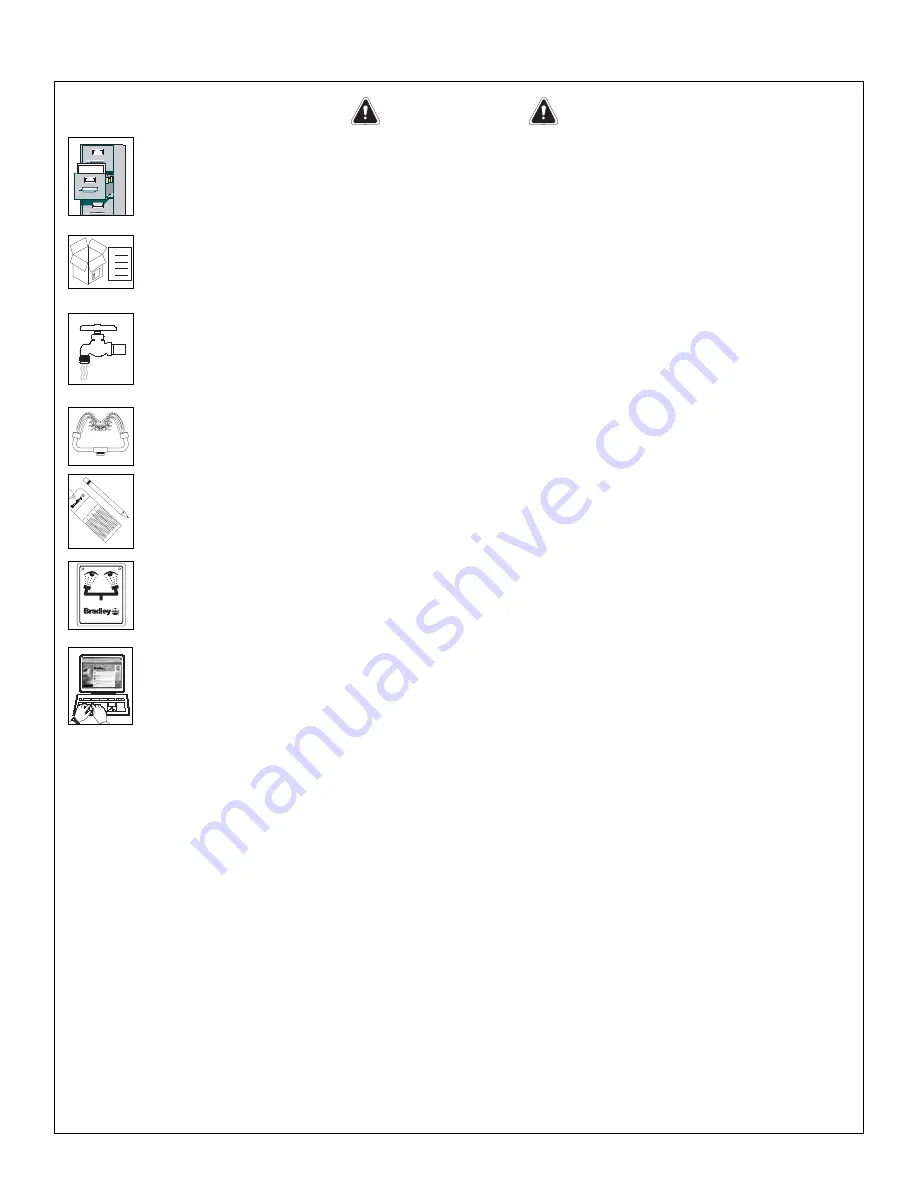 Bradley S19-220FWPT Installation Instructions Download Page 2