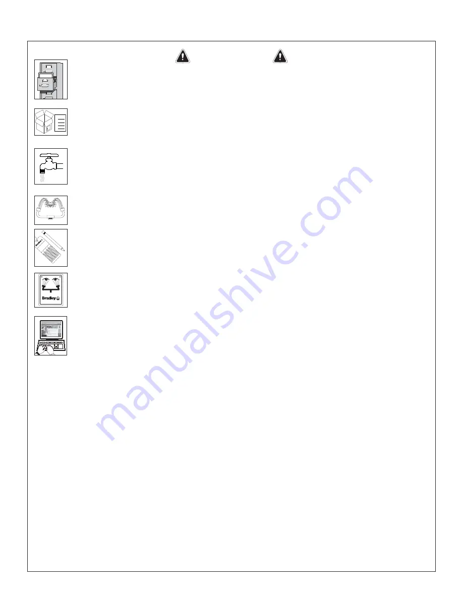 Bradley S19-310BF Installation Manual Download Page 2