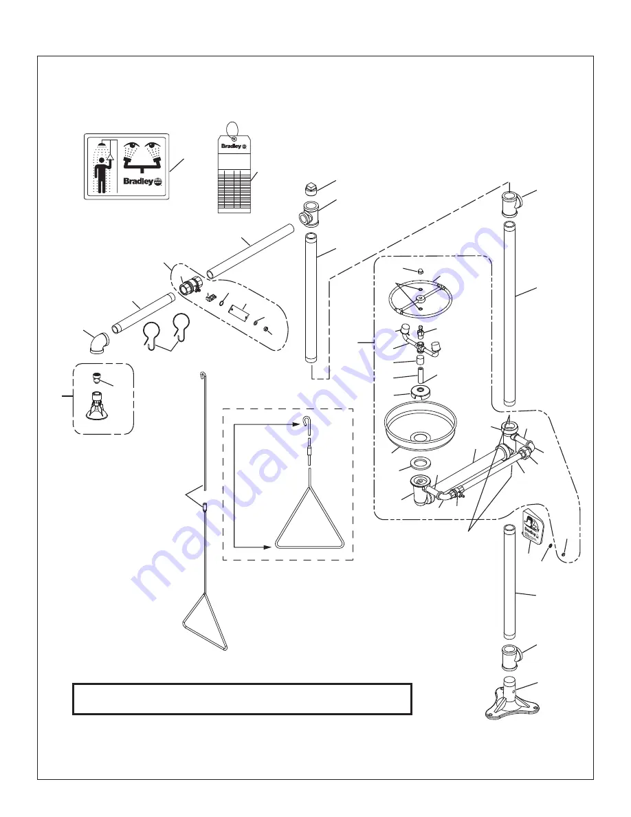 Bradley S19-310BF Installation Manual Download Page 12