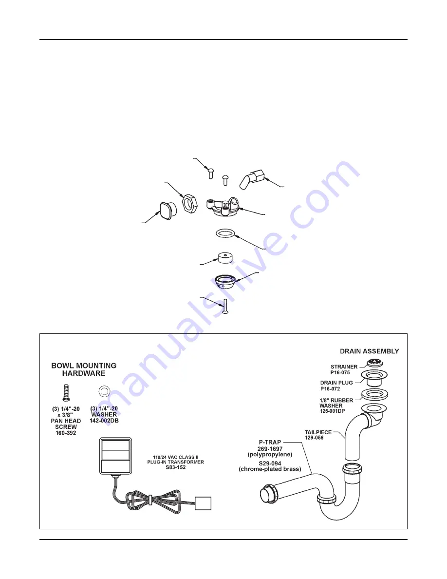 Bradley SS-2/IR/JUV Installation Instructions Manual Download Page 16