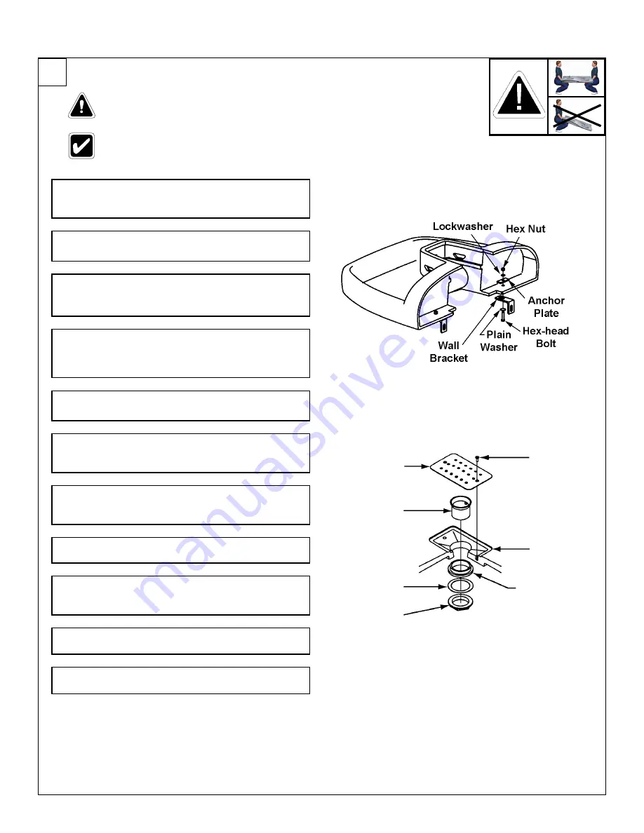 Bradley Terreon Quadra-Fount MF2944/BIR3 Installation Manual Download Page 7