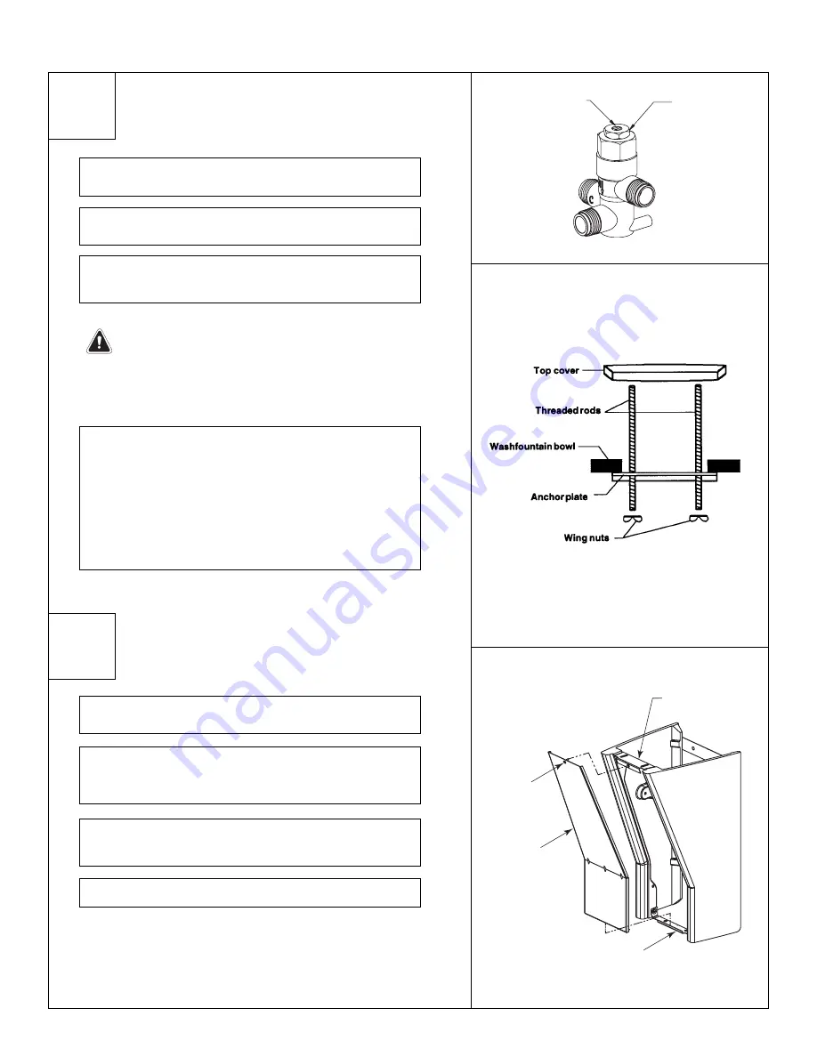 Bradley Terreon Tri-Fount MF2933/IR Installation Manual Download Page 11