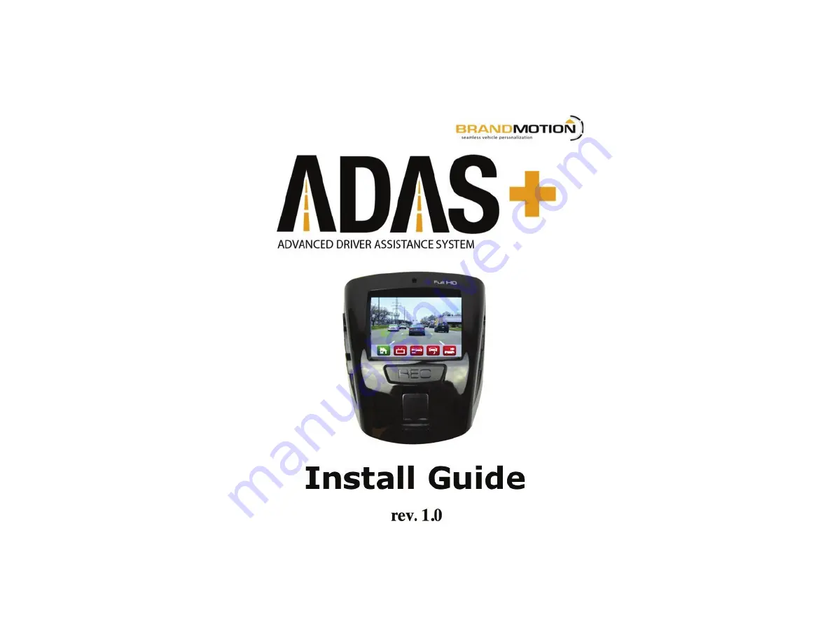 BrandMotion ADAS-1000V3 Install Manual Download Page 1