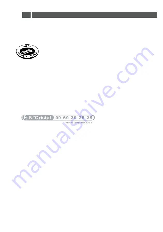 Brandt BFC8632NW Instruction Manual Download Page 27