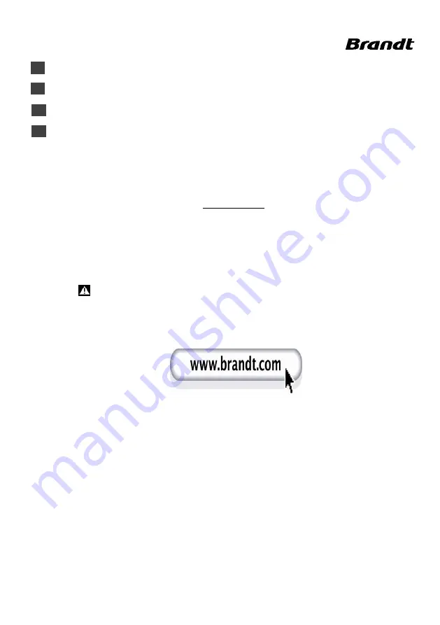 Brandt BFD1420NS Instructions For Use Manual Download Page 4