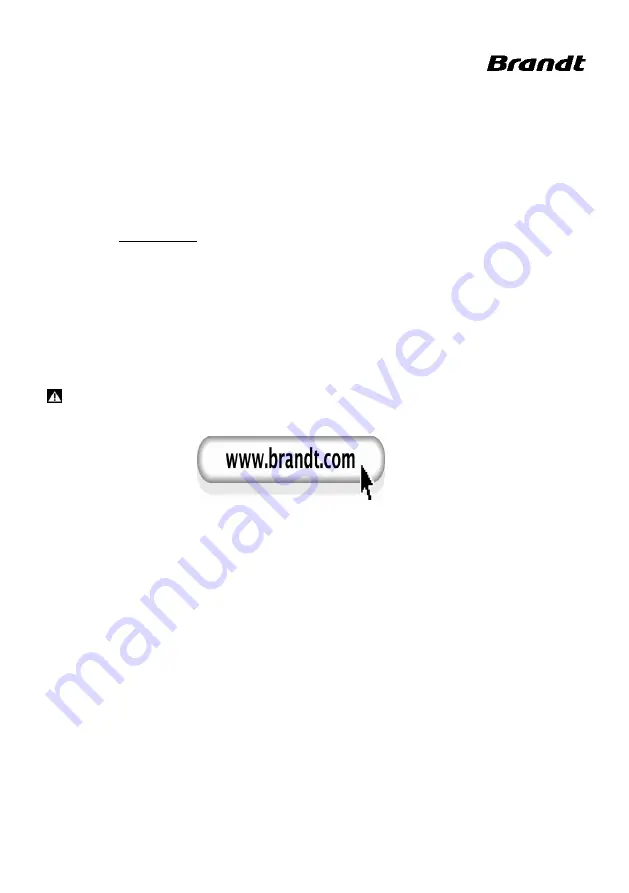 Brandt BFD1420NS Instructions For Use Manual Download Page 17