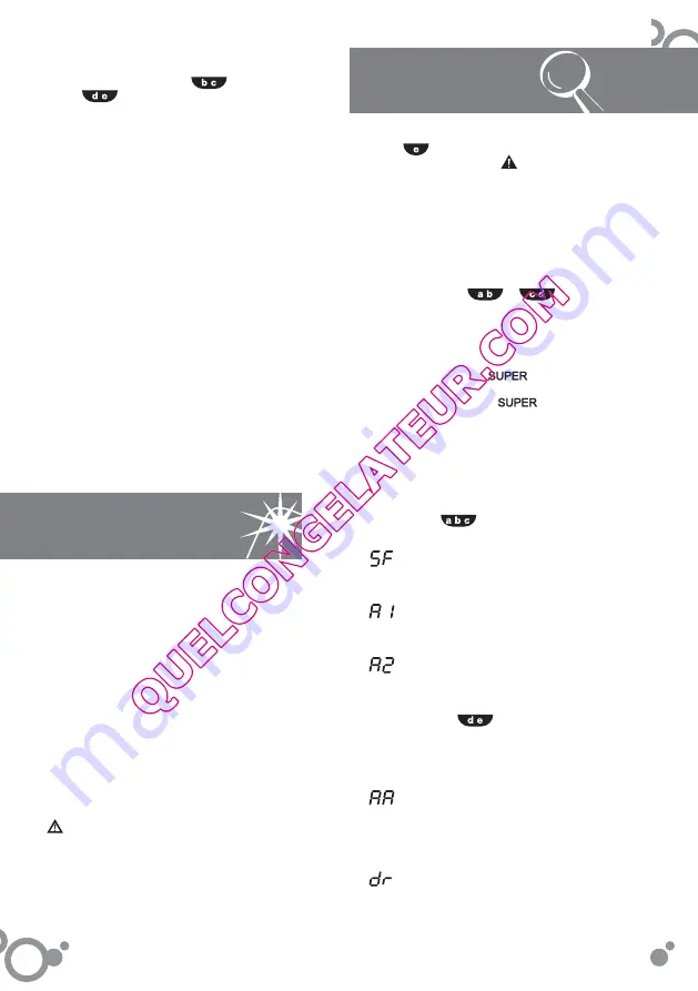 Brandt BFU28NW Instruction Manual Download Page 6