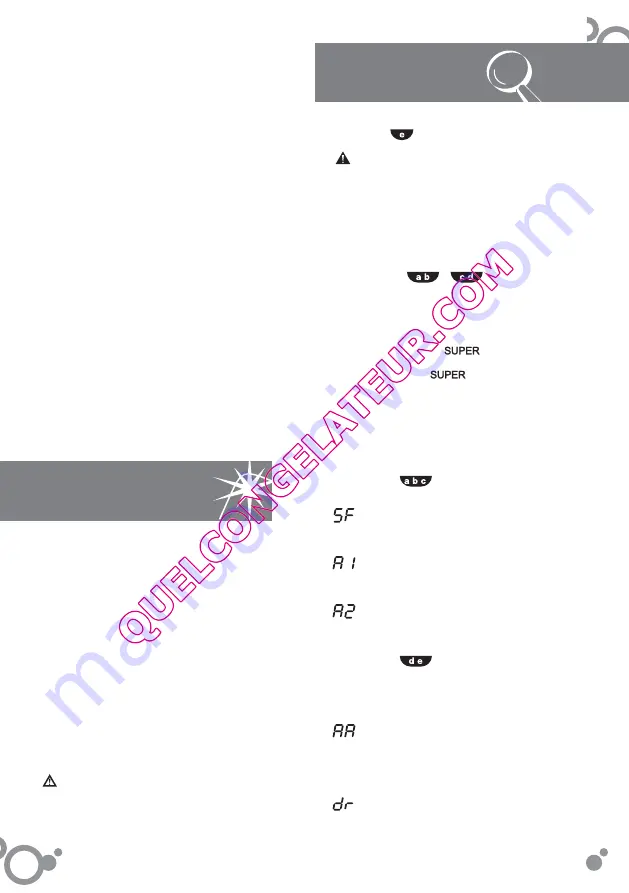 Brandt BFU28NW Instruction Manual Download Page 32