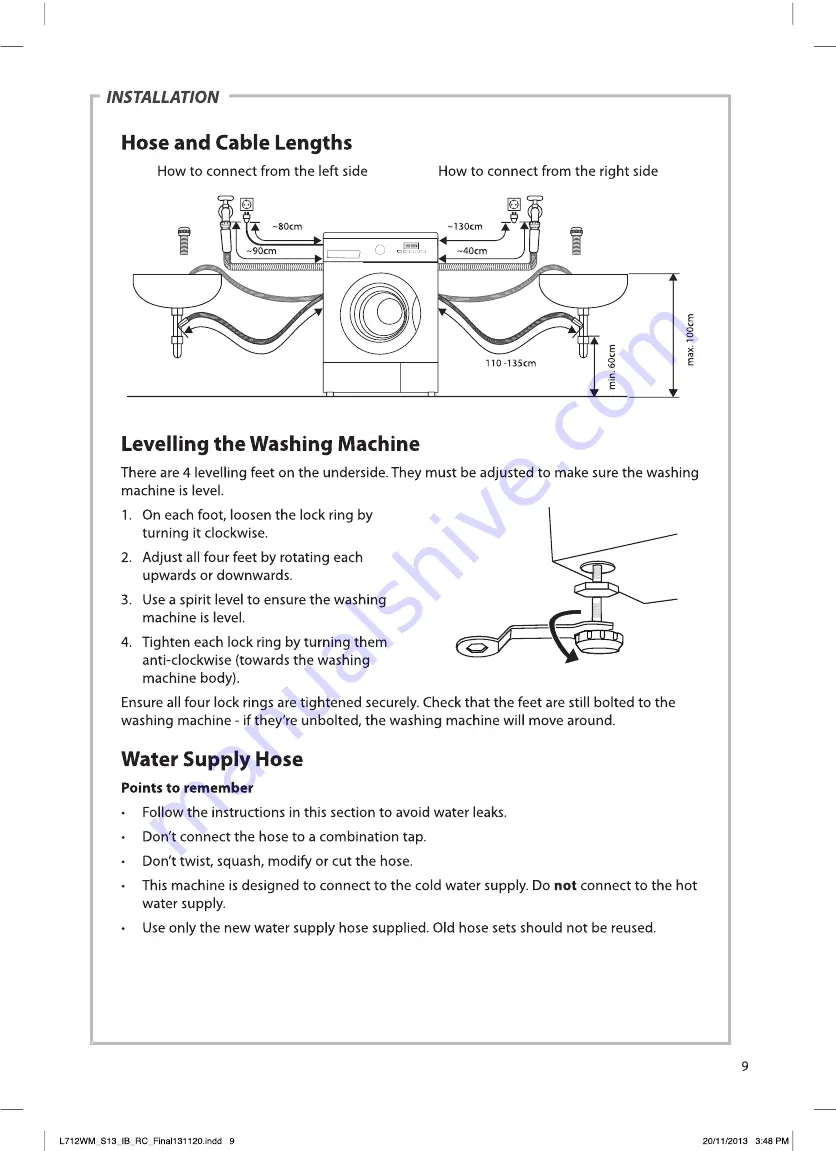 Brandt BWF612WWE User Manual Download Page 9