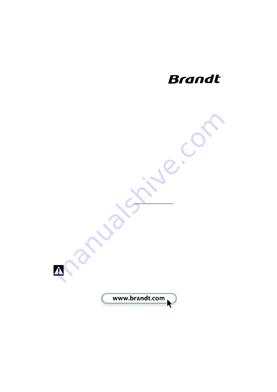 Brandt CE3020 Operating And Installation Instructions Download Page 2