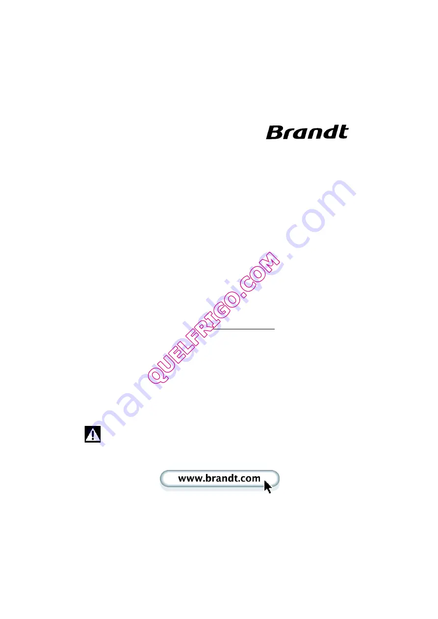 Brandt D3121X Operating And Installation Instructions Download Page 3