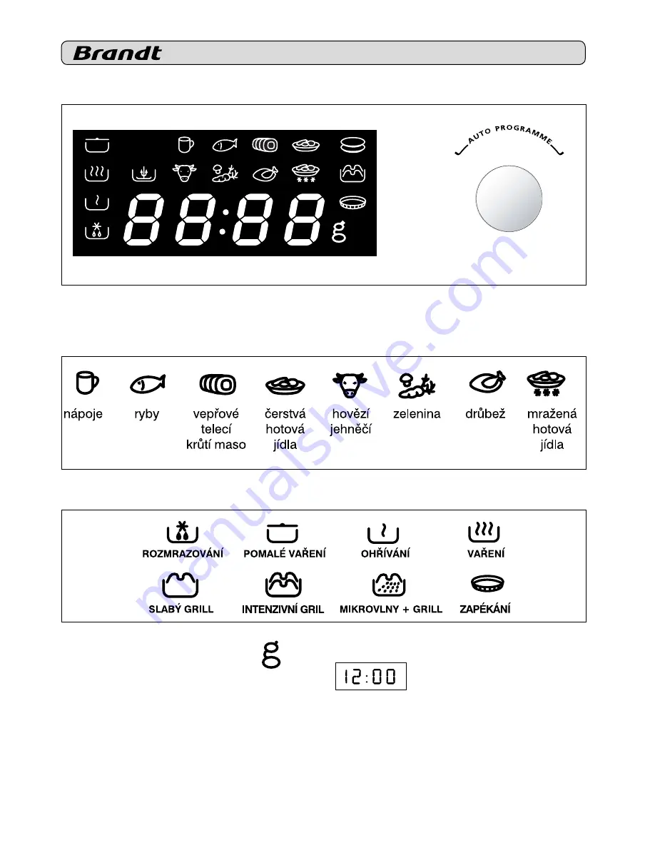 Brandt ME1040X User Manual Download Page 98