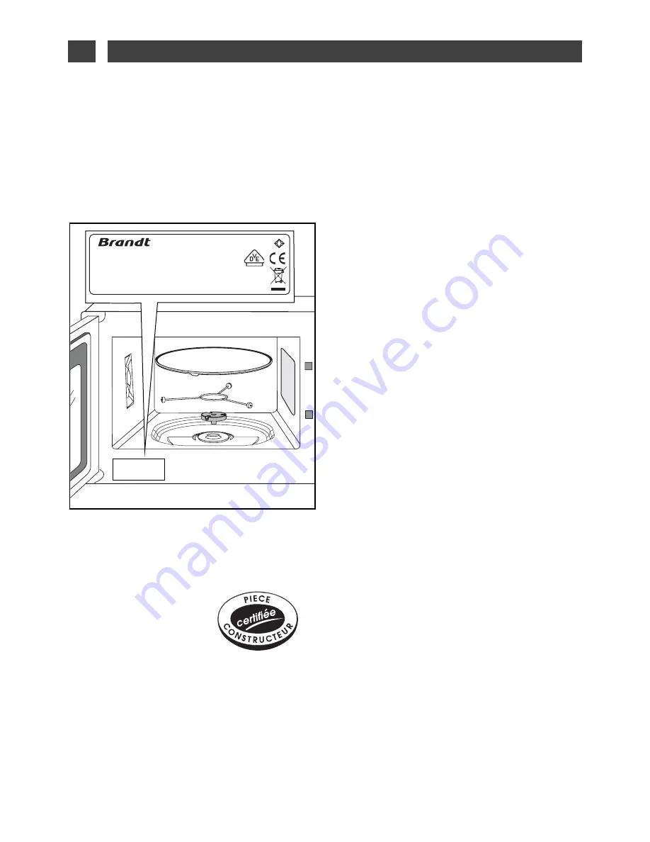 Brandt ME1255X Скачать руководство пользователя страница 104