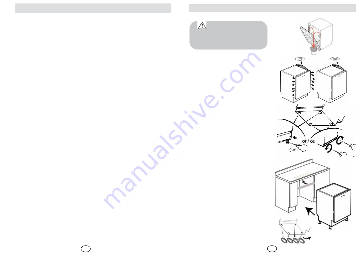 Brandt VI320BE1 Installation Instructions Manual Download Page 18