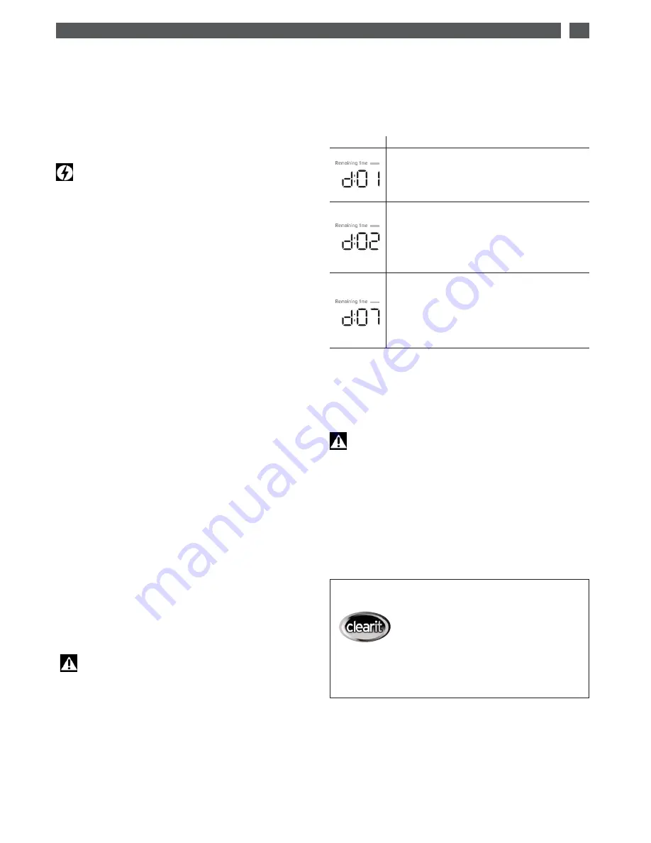 Brandt Washing machine Instructions For Use Manual Download Page 23