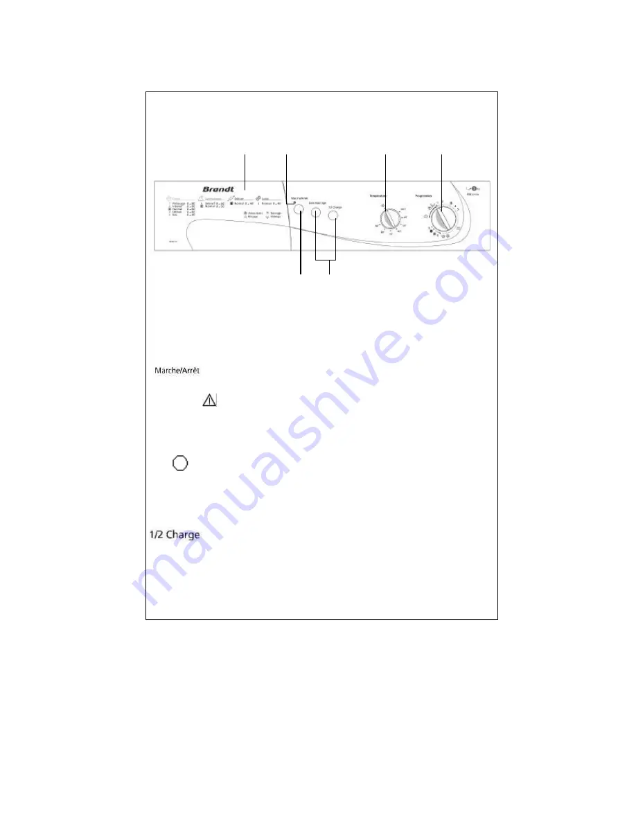 Brandt WFE0610K User Manual Download Page 8