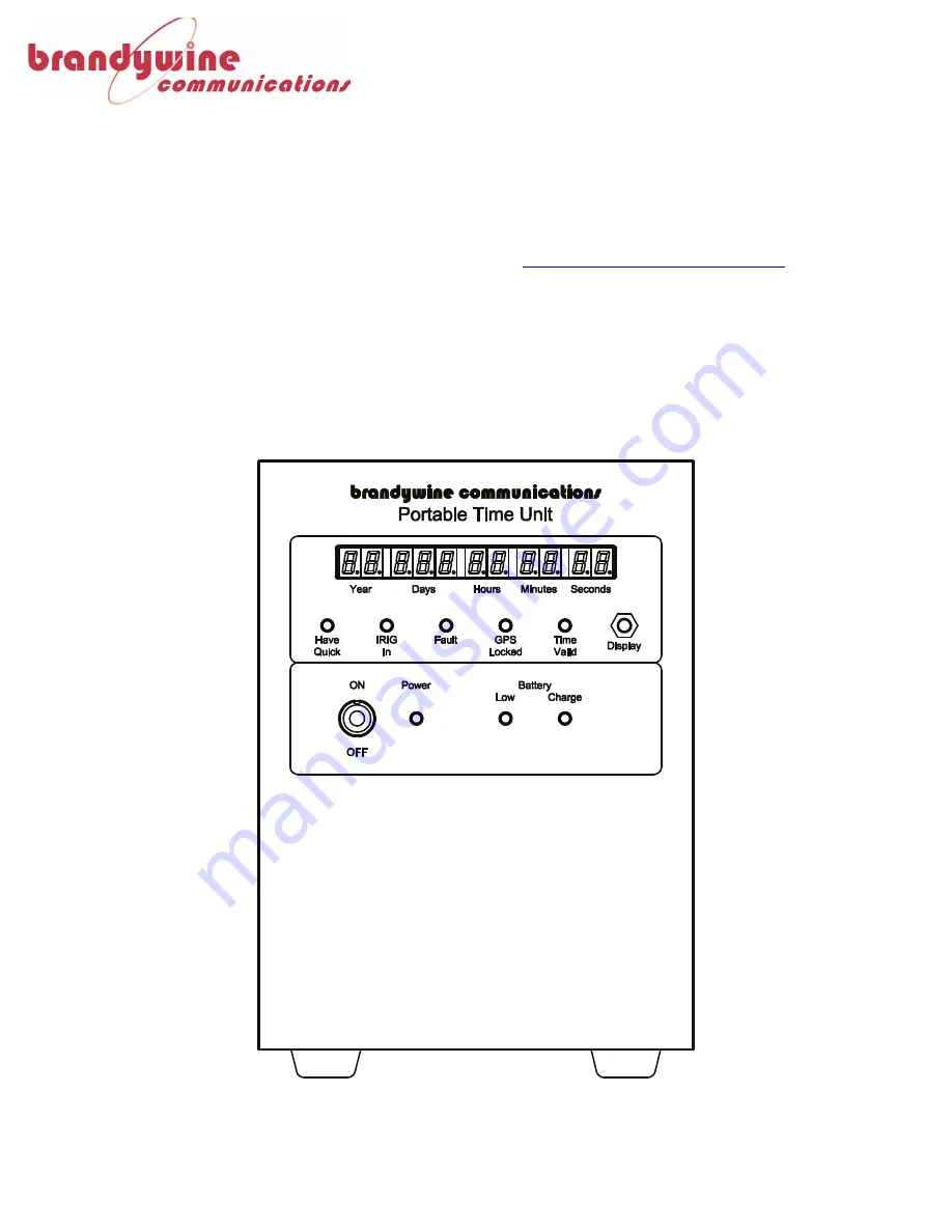 Brandywine Portable Timing Unit User Manual Download Page 30