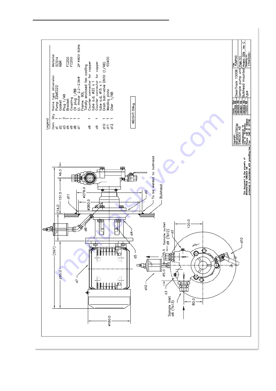 BRANNSTROM CleanTrack 1000 B Operation And Technical Manual Download Page 121