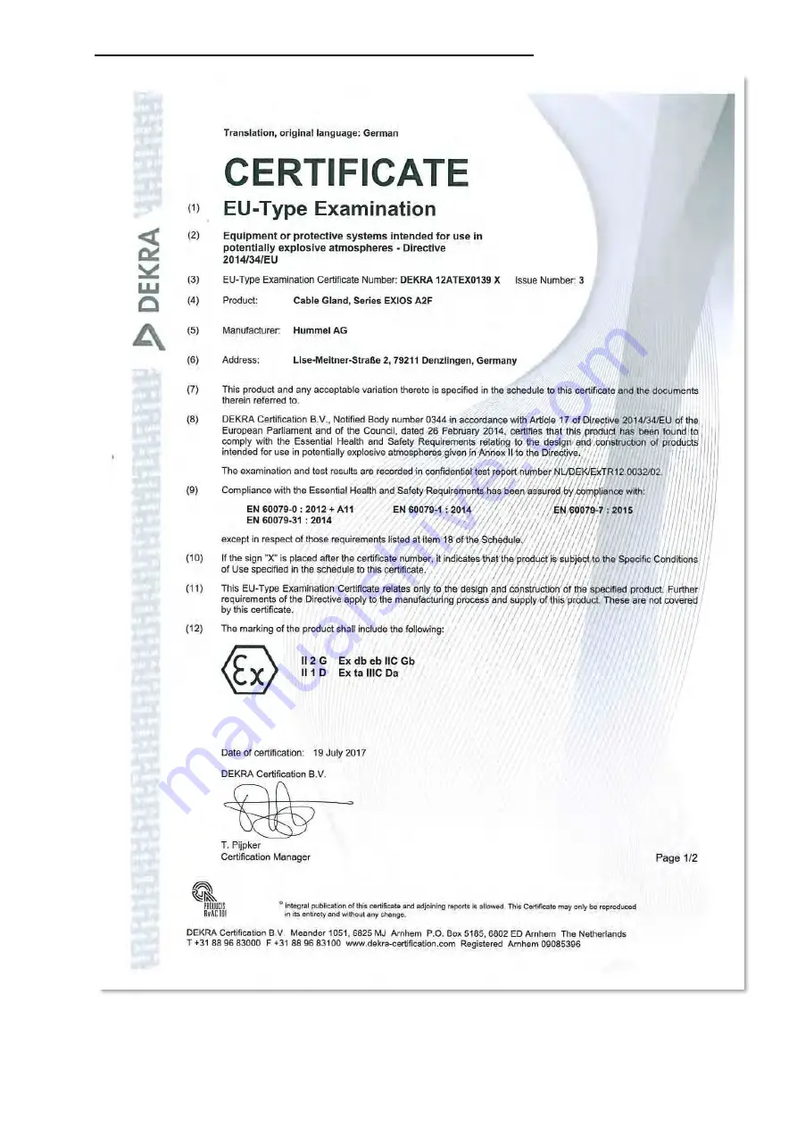 BRANNSTROM CleanTrack 1000 B Operation And Technical Manual Download Page 226