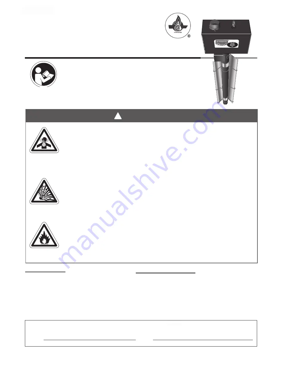 Brant Radiant Heaters AG2-20-65 Manual Download Page 1