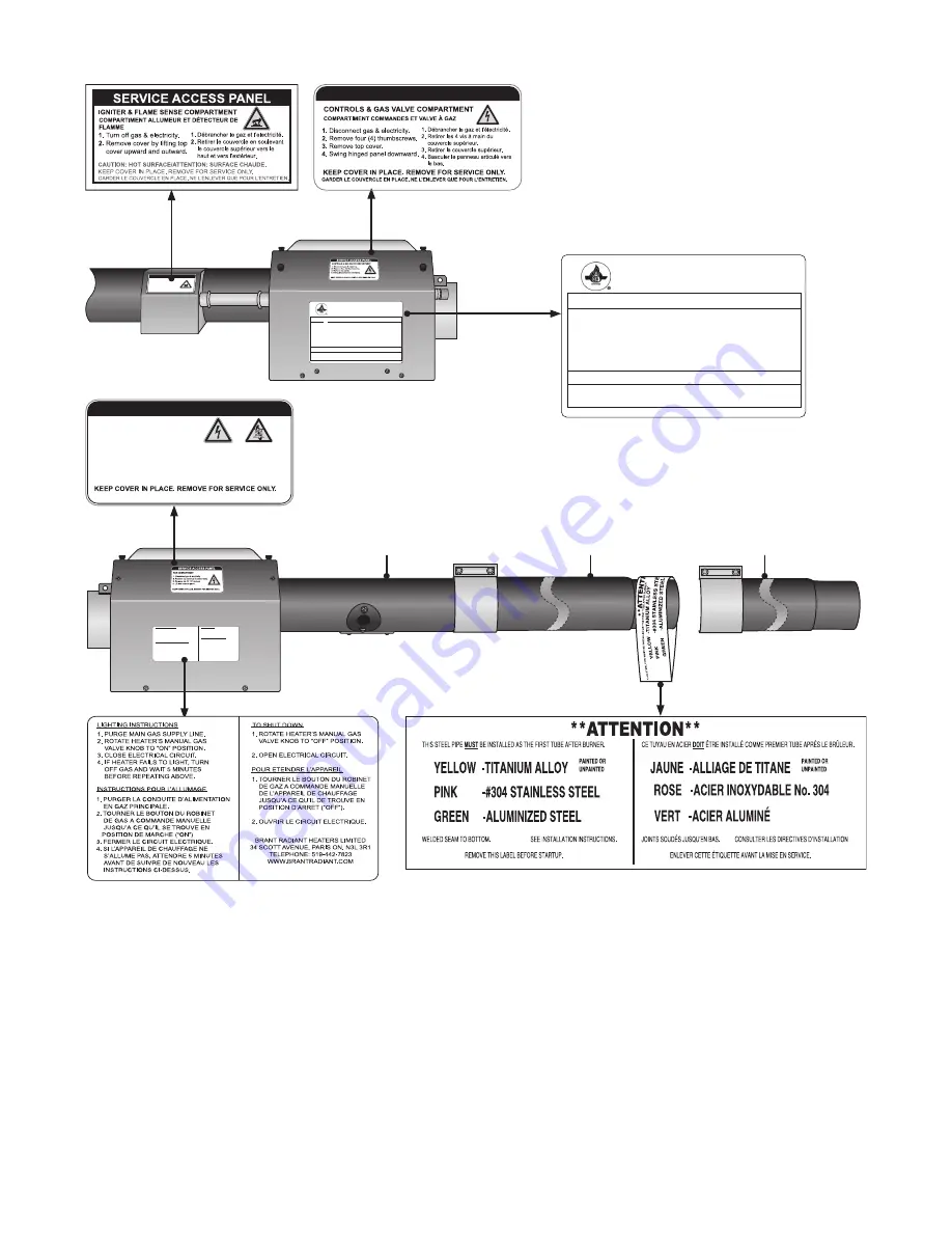 Brant Radiant Heaters DES3 Series Manual Download Page 7