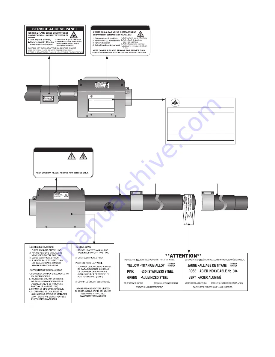 Brant Radiant Heaters DX3L Series Manual Download Page 7