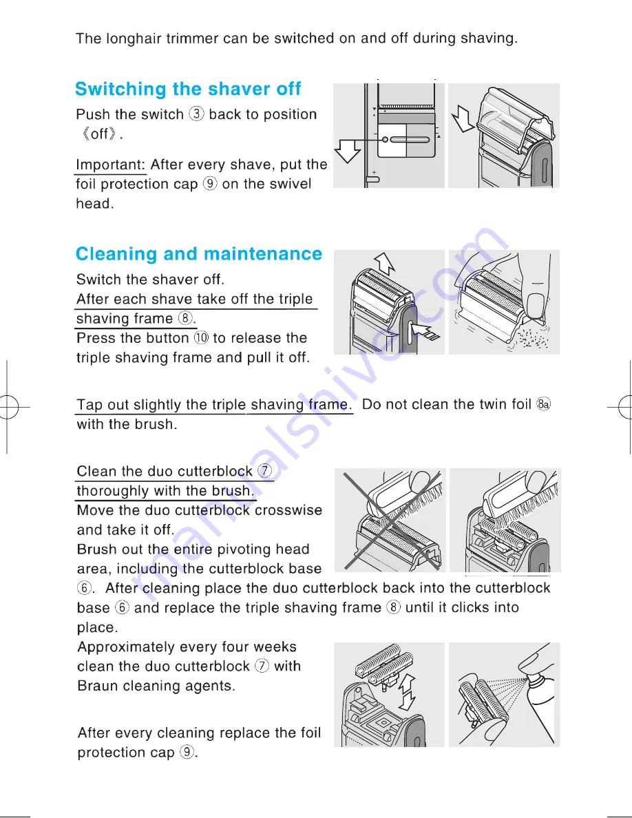 Braun 5417 Instructions For Use Manual Download Page 23