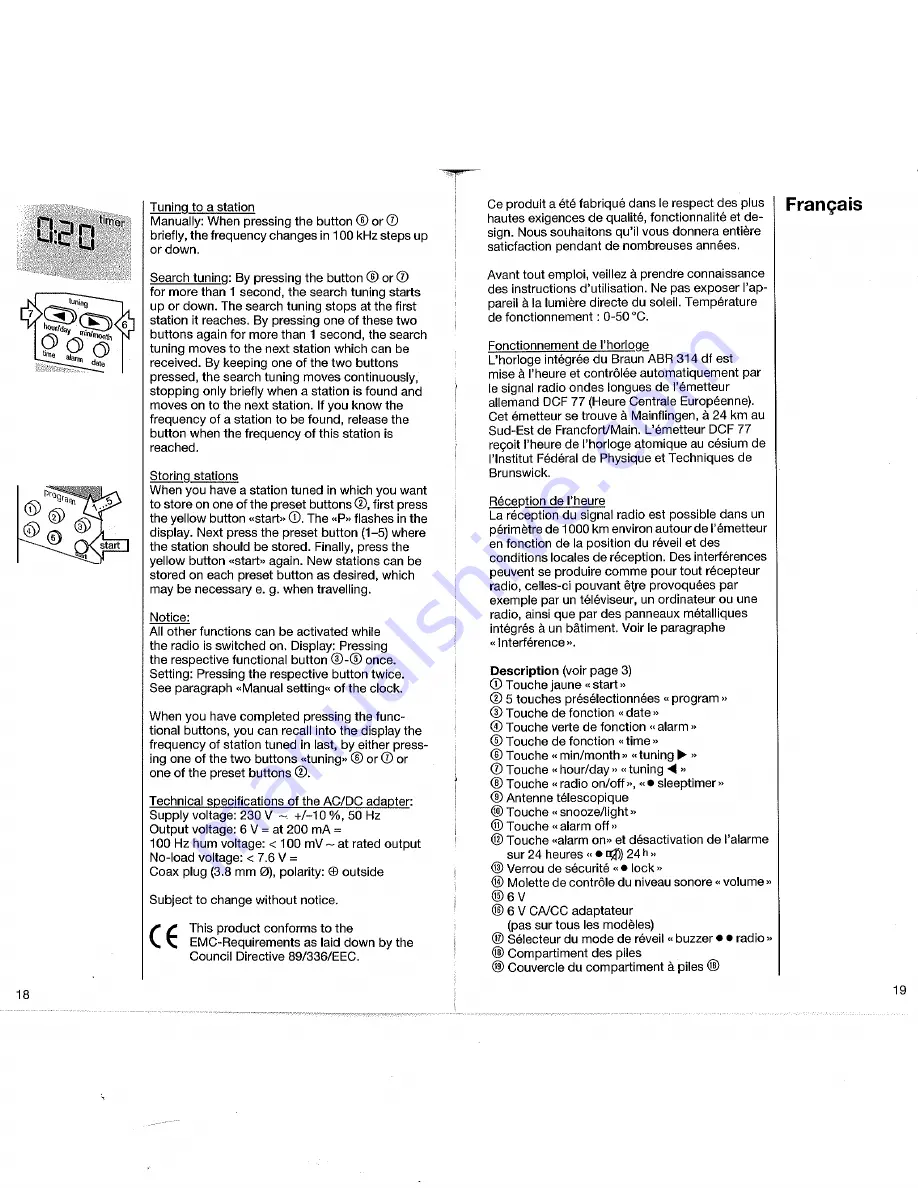 Braun ABR 314 DF User Manual Download Page 5