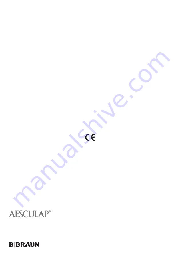 Braun AESCULAP ELEKTRA II Instructions For Use Manual Download Page 24